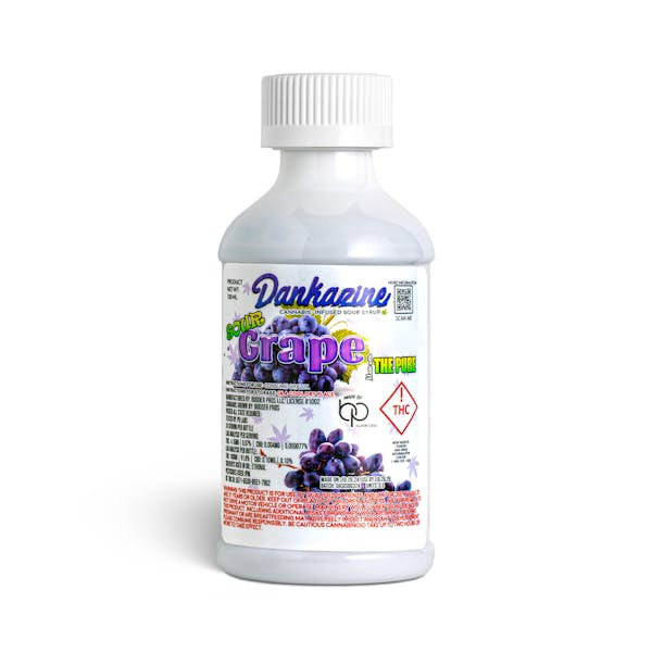 Photograph of product: Dankazine - 100mg Syrup - Grape Sour