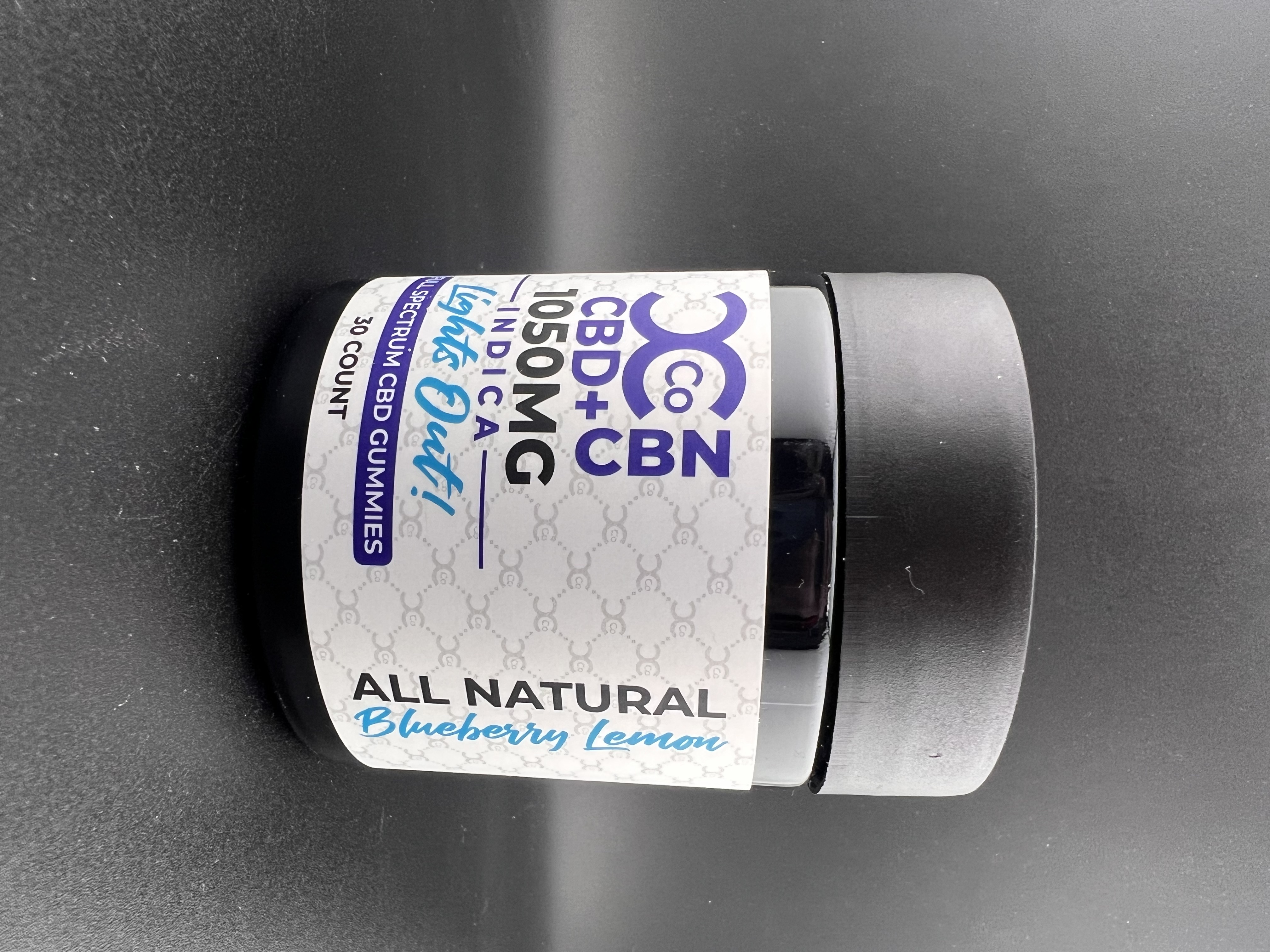 Photograph of product: CCCo - Lights Out - 25mg CBD 10mg CBN Gummies - Blueberry Lemon - 30ct