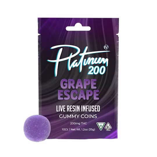 Photograph of product: Grape Escape | 200MG Live Resin Gummies