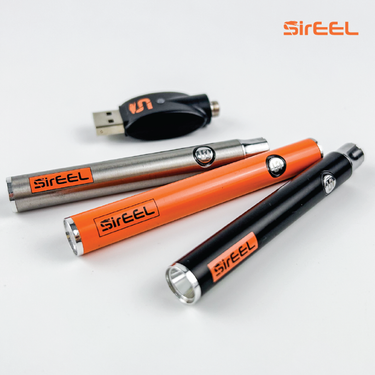 Photograph of product: SirEEL - Flashlight 380mAh w/ Preheat Variable Voltage Battery & 510 Thread USB Charger - Black