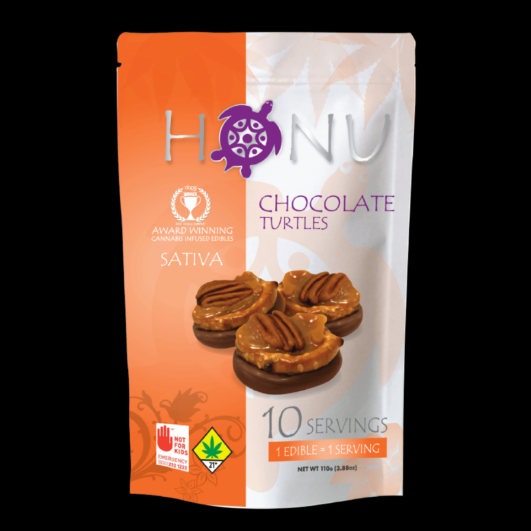 Photograph of product: (S) Chocolate Turtle 10pk Edible Honu