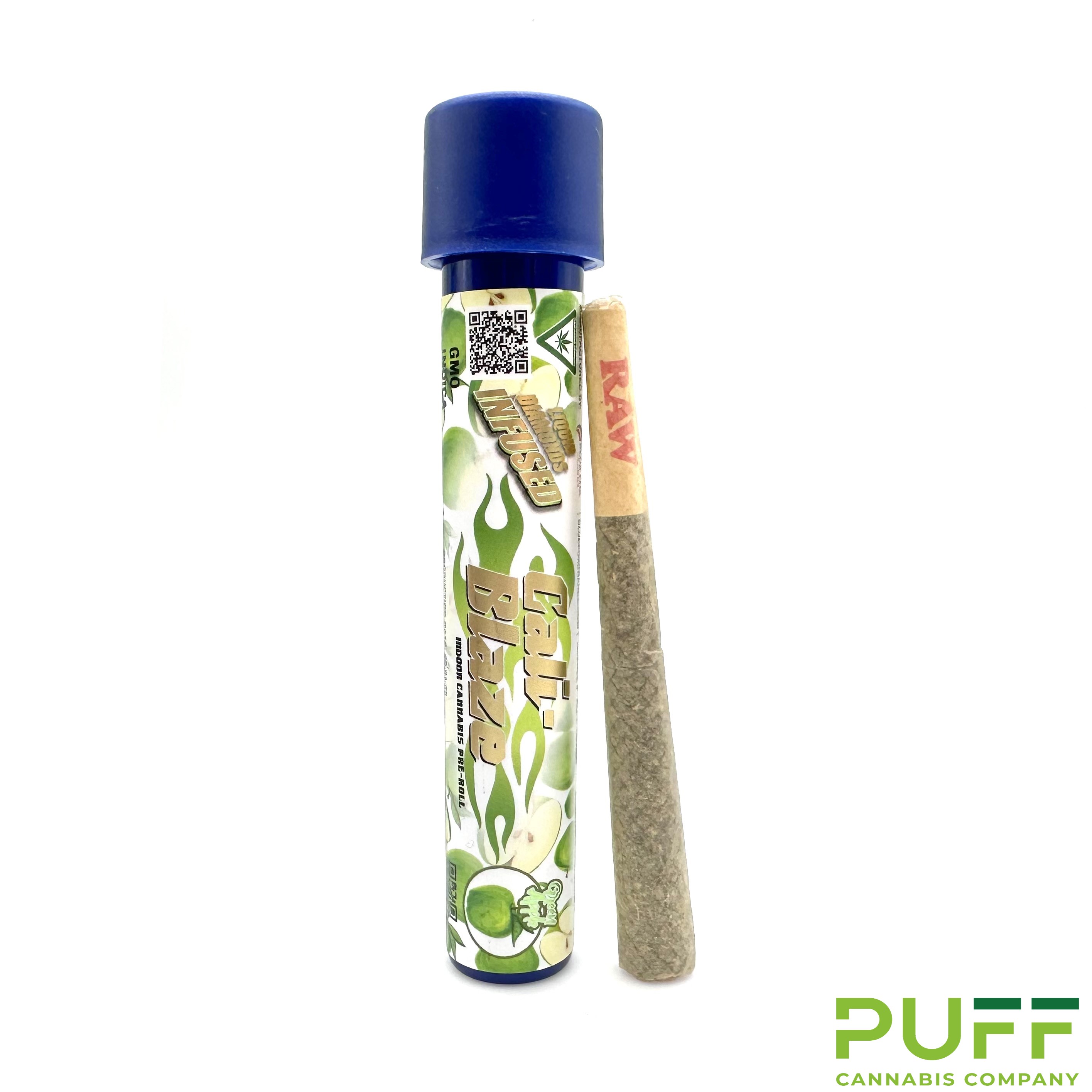 Photograph of product: Cali Blaze Infused Preroll | Green Apple