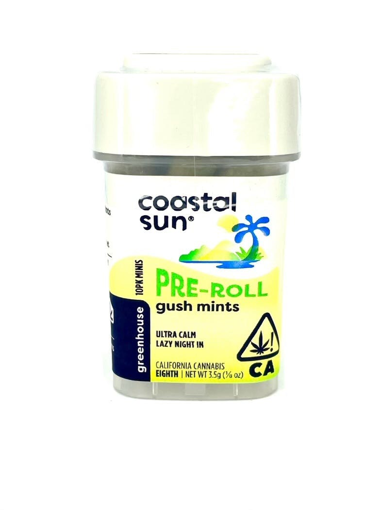 Photograph of product: COASTAL SUN - Gush Mints - 10pk x 0.35g = 3.5g