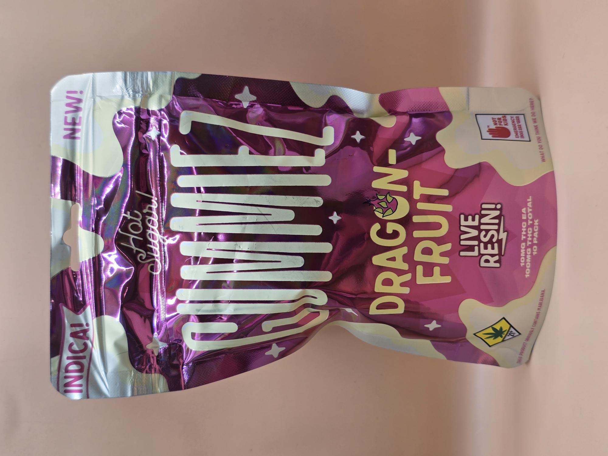 Photograph of product: Hot Sugar - Oui'd Dragon Fruit Live Resin Gummiez 10pk