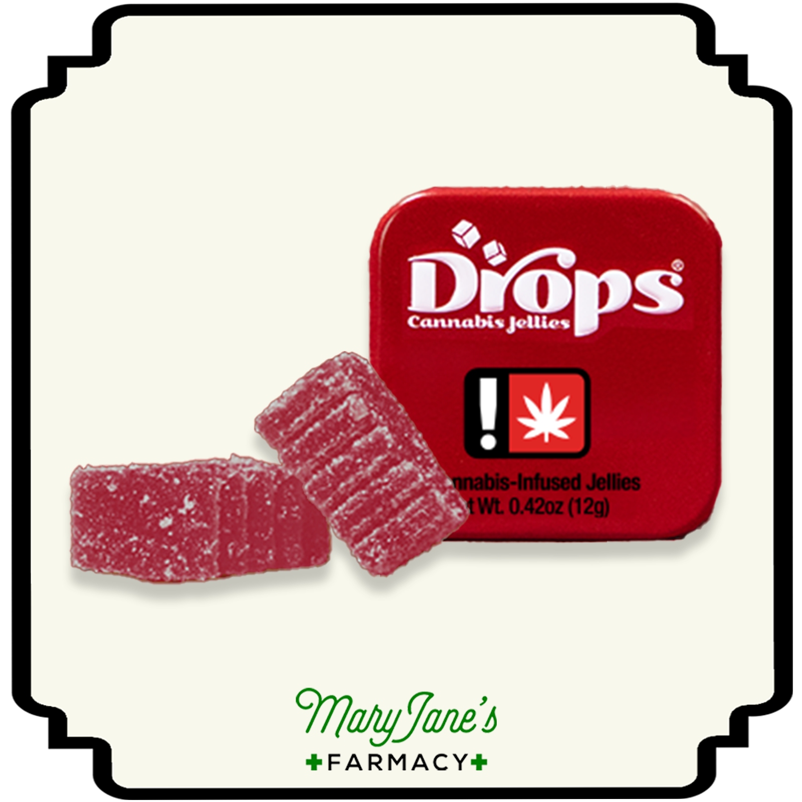 Photograph of product: Cranberry 1:1 Jelly 2-Pack | 100mg