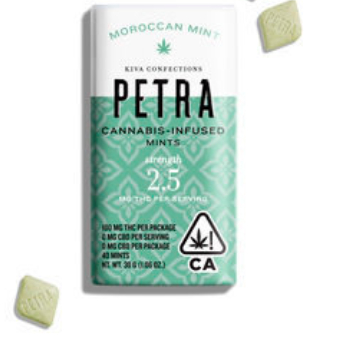 Photograph of product: MOROCCAN MINT PETRA MINTS 40-PACK TIN