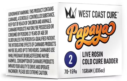 Photograph of product: PAPAYA COLD CURE ROSIN