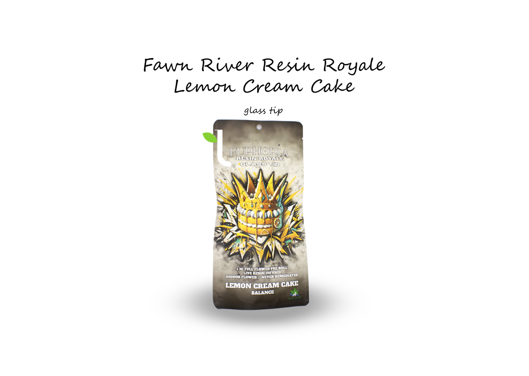 Photograph of product: Lemon Cream Cake | 1.3g Resin Royale Infused Preroll