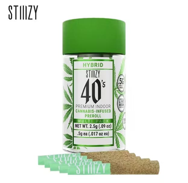 Photograph of product: 40's - Pink Acai - Infused Pre-Rolls - (5 Pack) - 2.5g - 40 Pink Acai