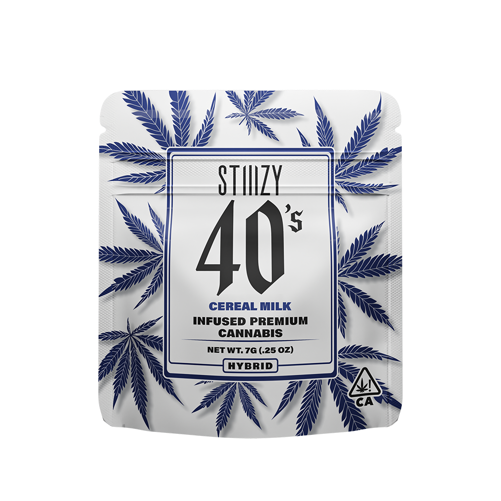 Photograph of product: 1/4 oz Cereal Milk (Hybrid) Stiiizy 40's Infused Flower $49