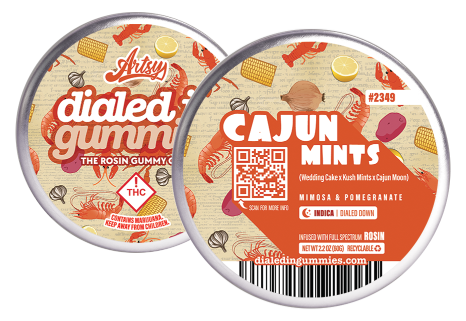Photograph of product: Dialed In Cajun Mints (I) Gummies 100mg