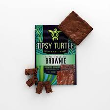 Photograph of product: TIPSY TURTLE - BAKED GOODS - 100MG TH-oui / 50MG CBD - TRIPLE CHOCOLATE BROWNIE BROWNIE - HYBRID
