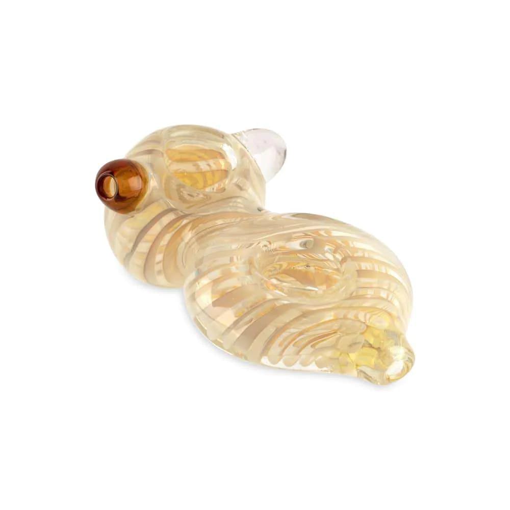 Photograph of product: Glass Hand Pipe - 5" - Silver Fumed Donut