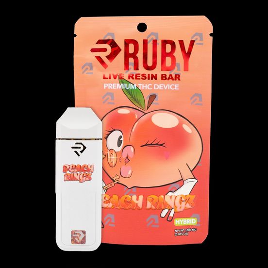 Photograph of product: Ruby - Peach Rings Live Resin AIO - 