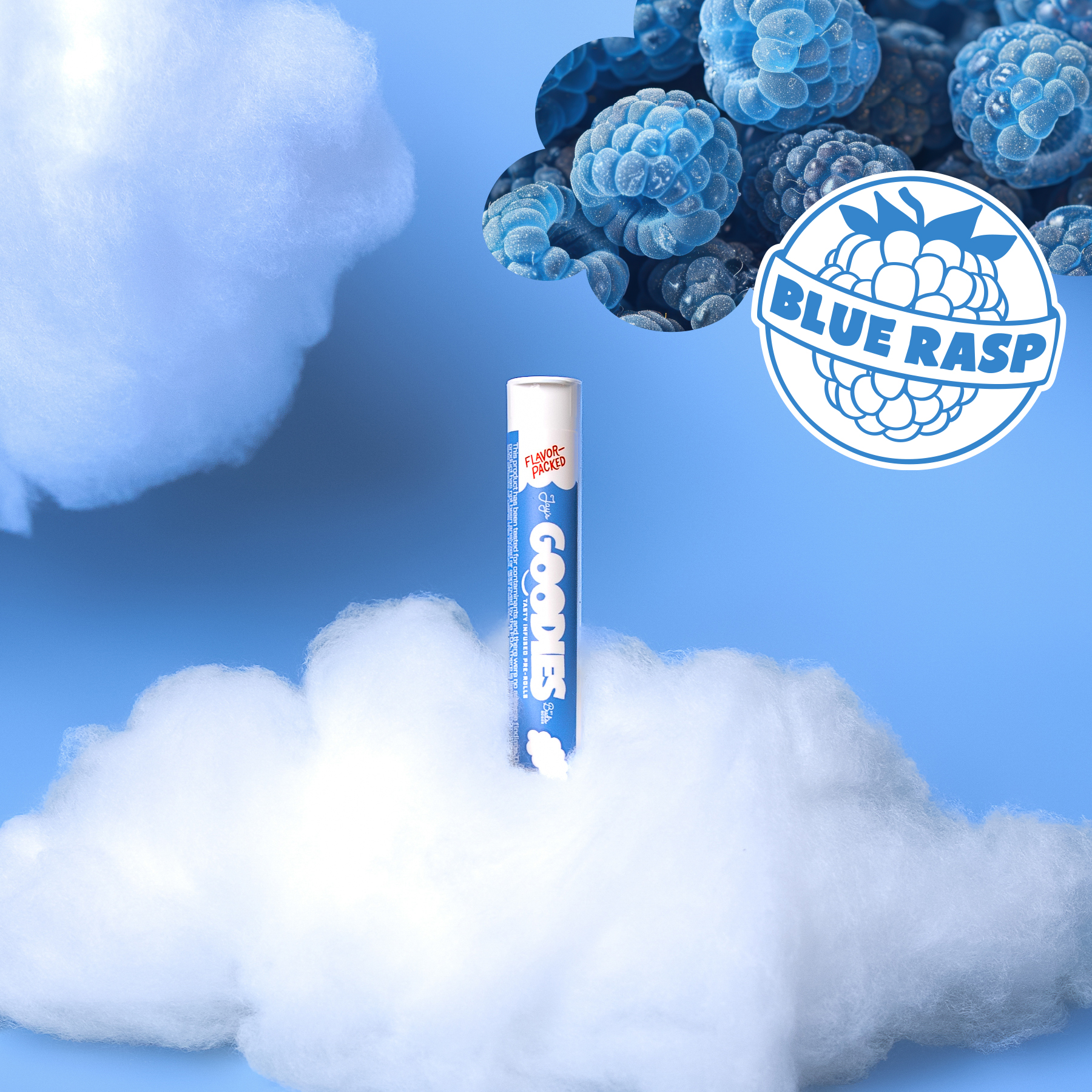 Photograph of product: Infused Pre-Roll - Blue Raspberry