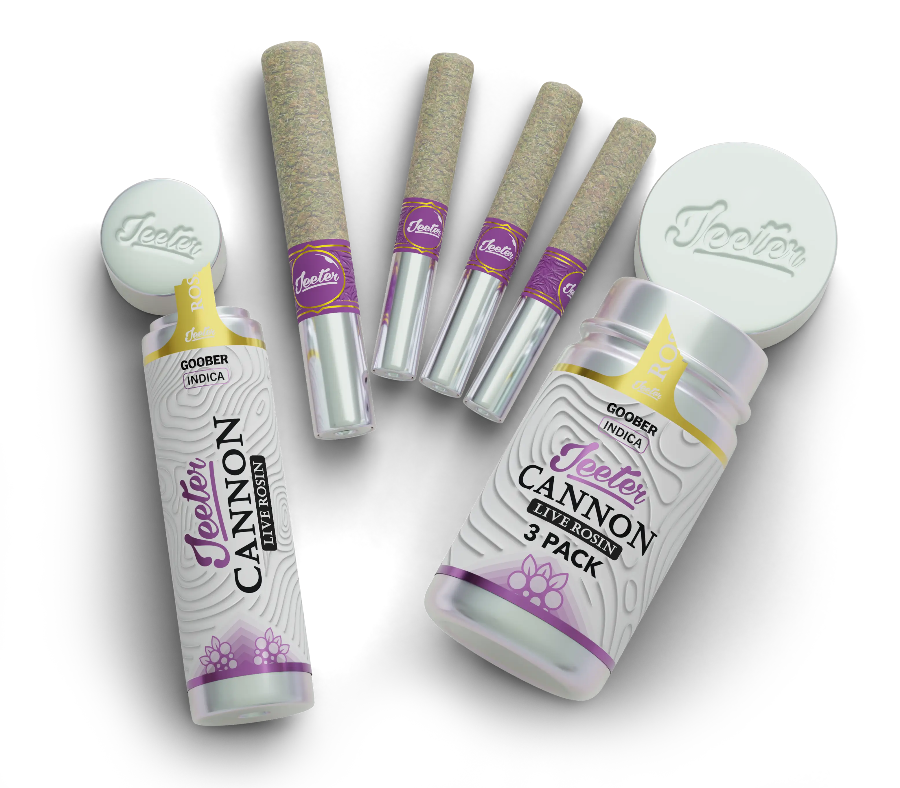 Photograph of instaPanelPhoto: Mercury OG Rosin Cannons (3Pk) 1.5g