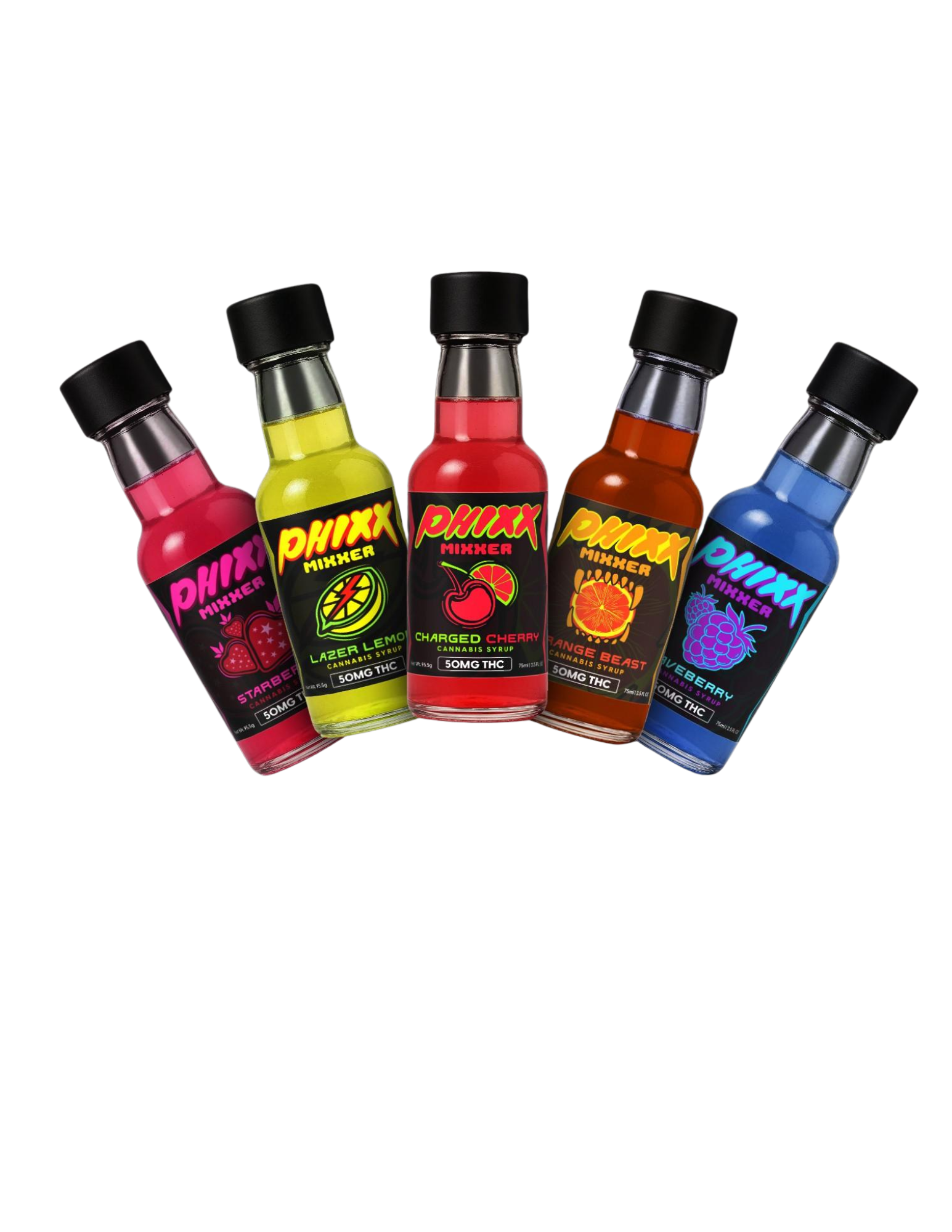 Photograph of product: Pharmers Phixx Syrup 50 mg - Starberry