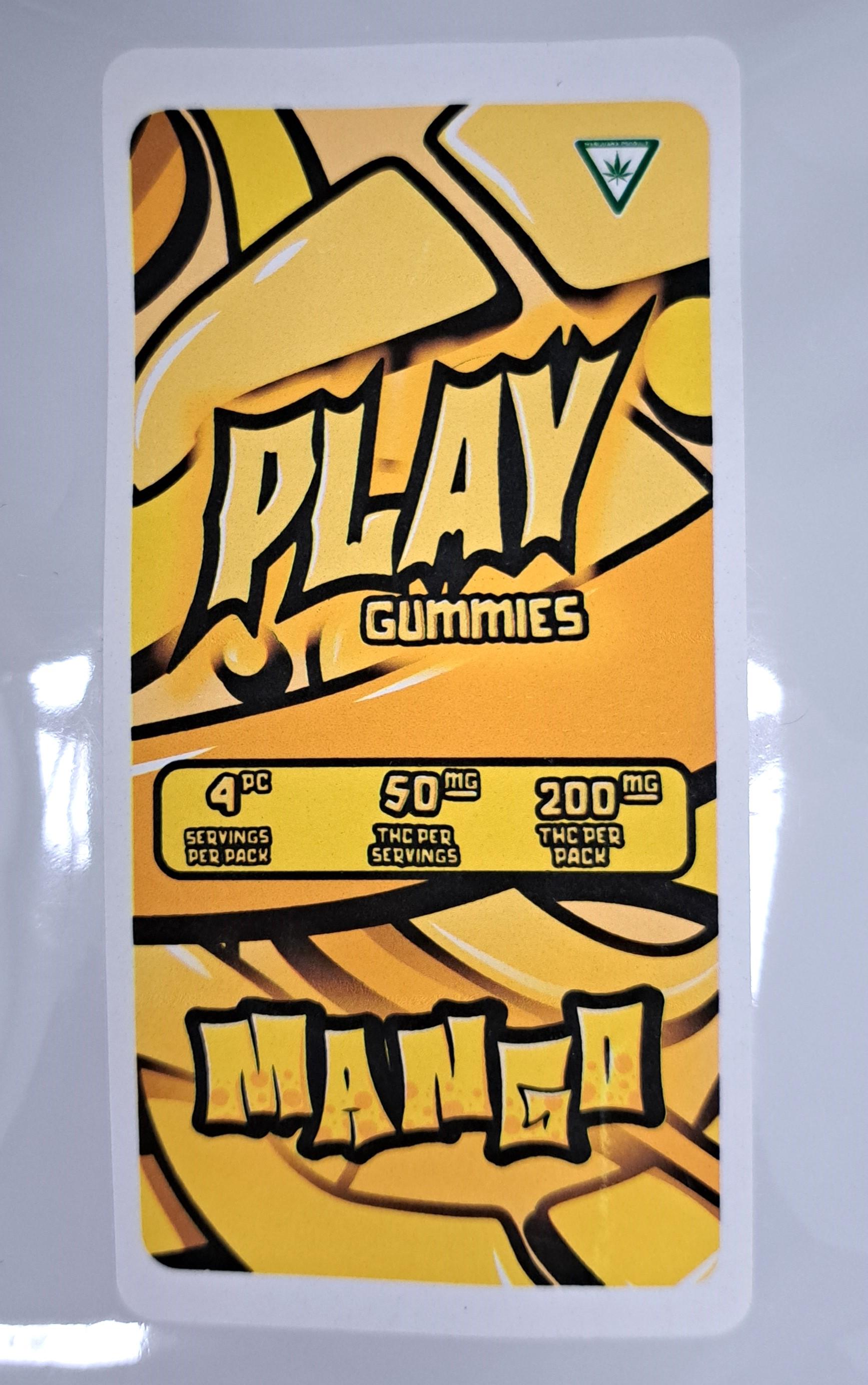 Photograph of Product: AU PLAY: Mango 200mg Gummie (4x50mg)