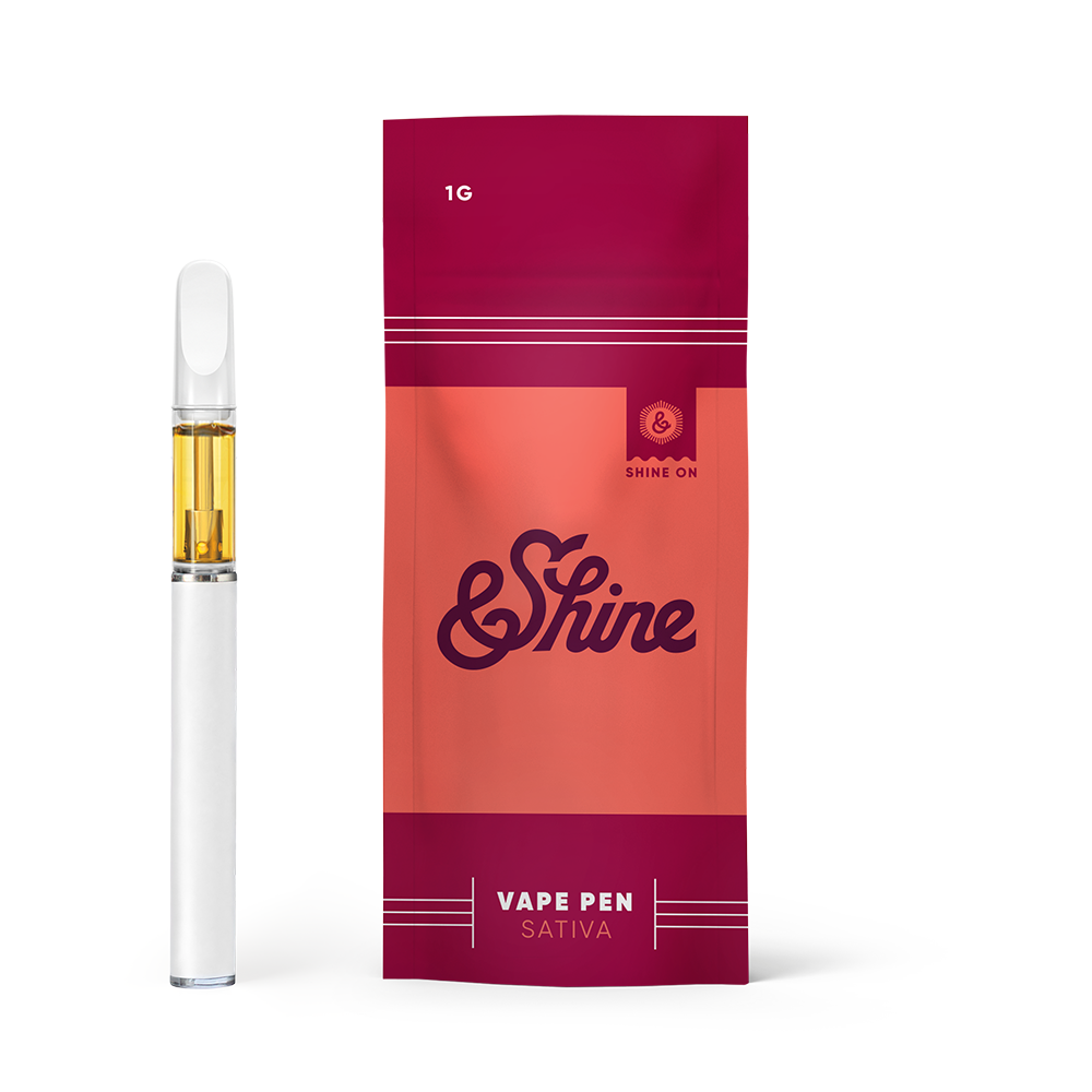 Photograph of product: &Shine | Vape | Blue Dream | Distillate Disposable
