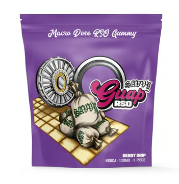 Photograph of product: Savvy Guap | RSO Berry Drip Gummy | 1pk 100mg Edible