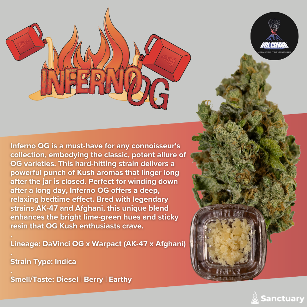 Photograph of product: Inferno OG | Crumble | 1g | by Volcanna