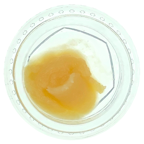 Photograph of product: Cannalicious Garlic Jelly Oui'd Wax Baller Jar 7g