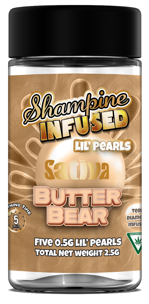 Photograph of product: Shampine Infused Lil' Pearls - Butter Bear (5-Pack)