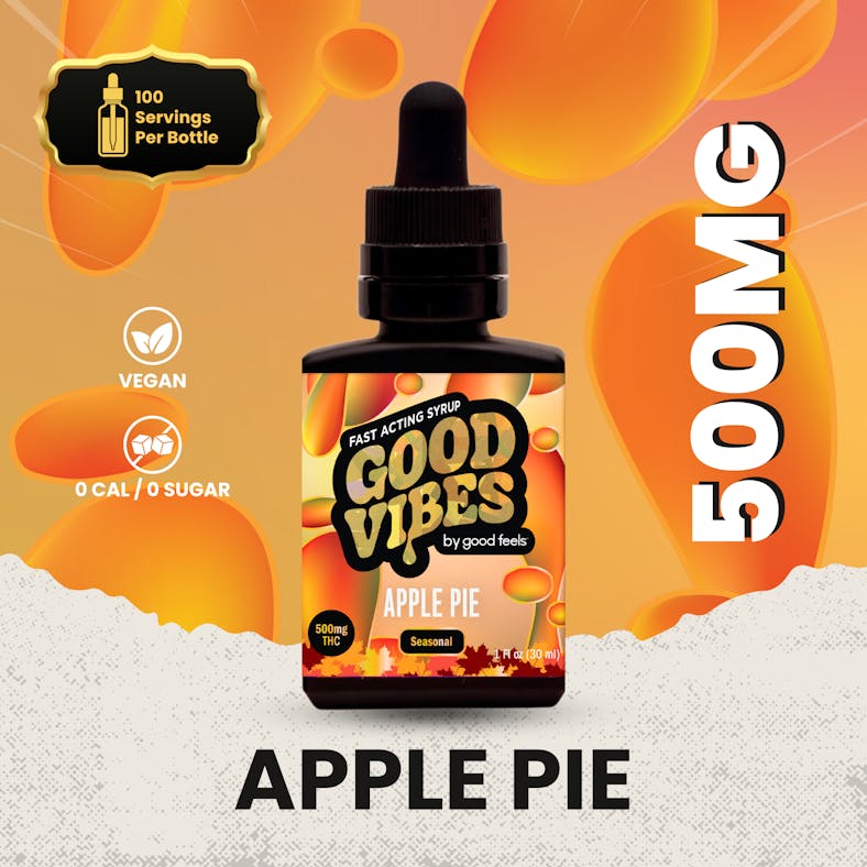 Photograph of product: Apple Pie Good Vibes Syrup 500mg (TAX INCLUDED)