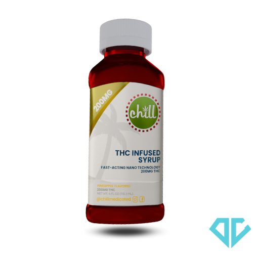 Photograph of product: Chill Medicated Pineapple Syrup 200mg