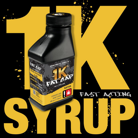 Photograph of product: Fat Cap Syrup  | 10:1 TH-oui:CBC | 1000mg