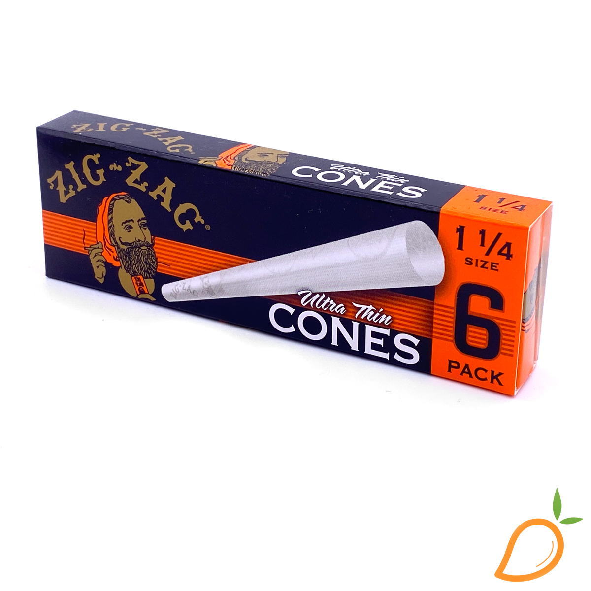 Photograph of product: $2.99 Zig Zag Ultra Thin 1 1/4 Cones 6pk
