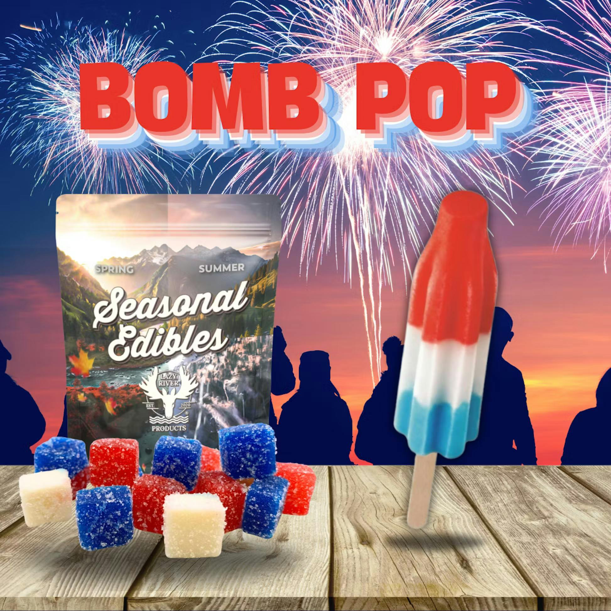 Photograph of product: Bomb Pop - Gummies - 5mg/piece (10 pack)