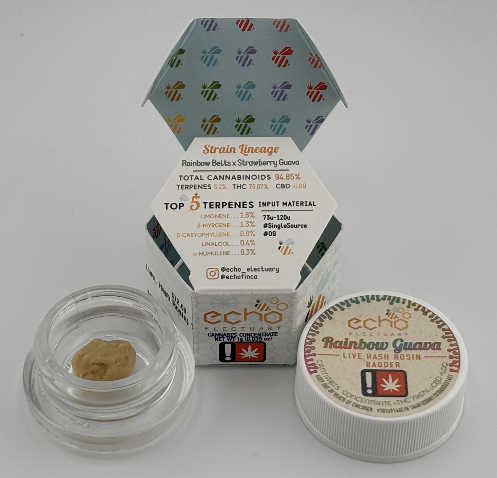 Photograph of product: Echo Electuary | 1g Rosin [I] | Rainbow Guava