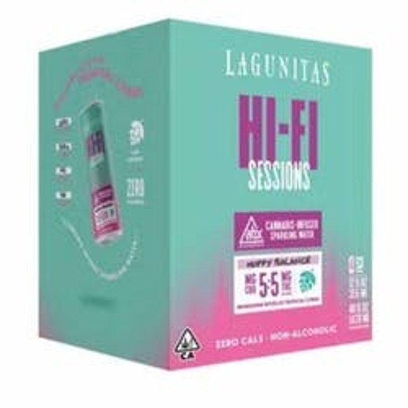 Photograph of product: [Hi-Fi Hops] CBD Lagunitas 4 Pack - 1:1mg - Hoppy Balance (Cans)