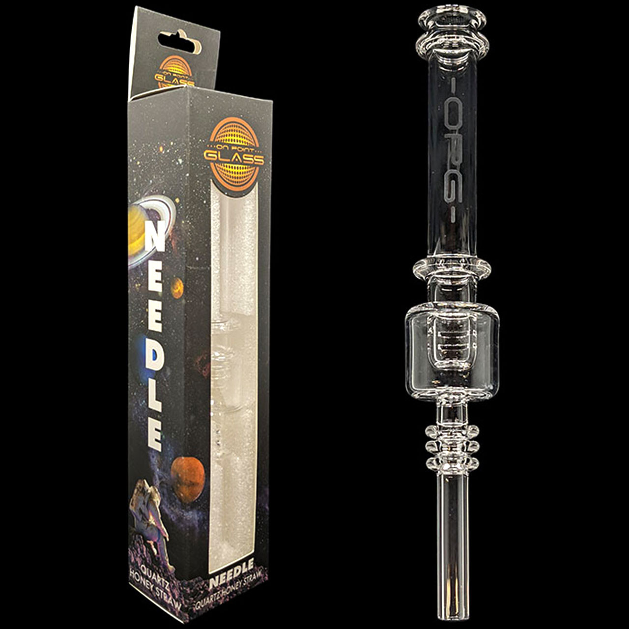 Photograph of product: Nectar Straw | On Point Glass | NEEDLE III | Full Quartz