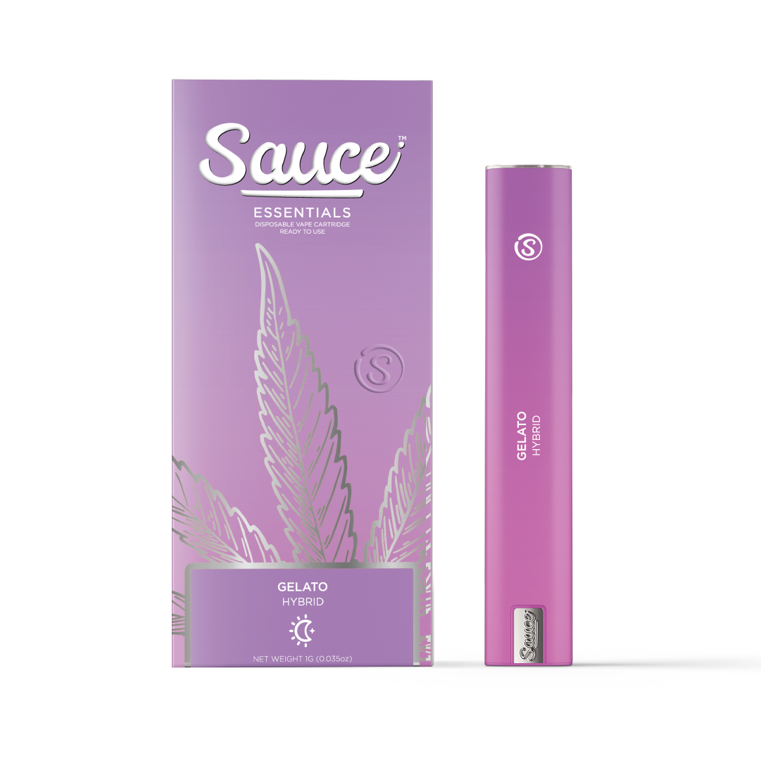 Photograph of product: SAUCE BARS - DISPOSABLE LIVE RESIN - 1.25G - HYBRID - GELATO