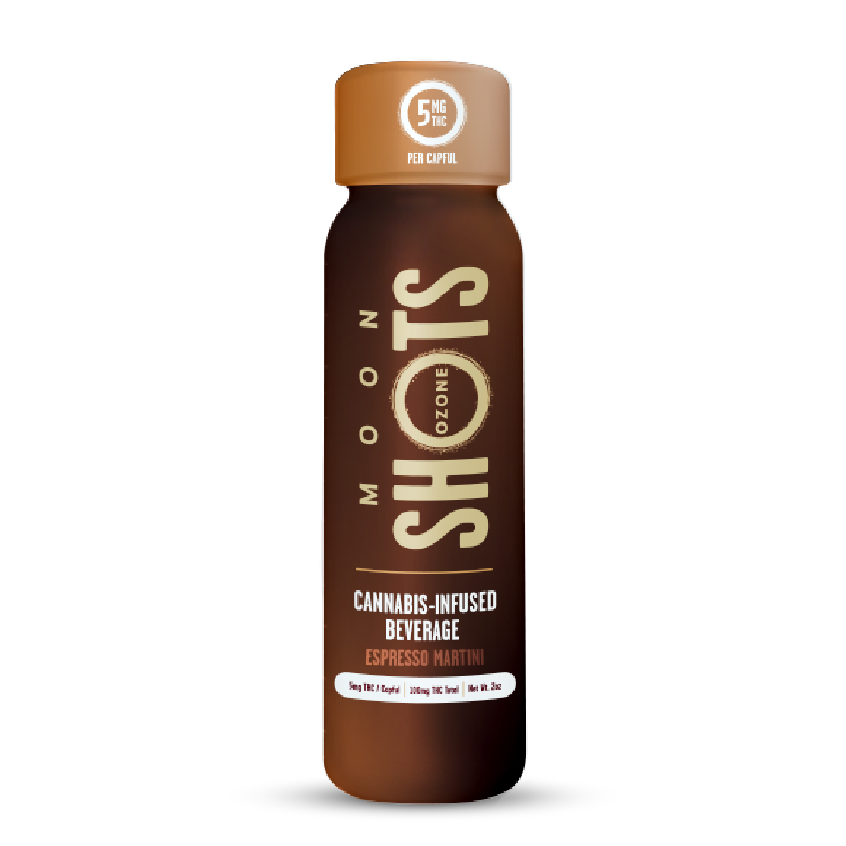 Photograph of product: Espresso Martini MoonShots | 100mg | 2oz Shot | Ozone