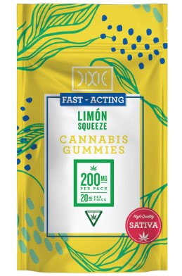 Photograph of product: Dixie Gummy Fast Acting - Limon Squeeze 200mg