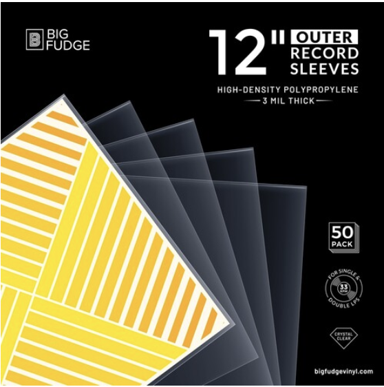 Photograph of product: BIG FUDGE 12 RECORD SLEEVE 50 PACK