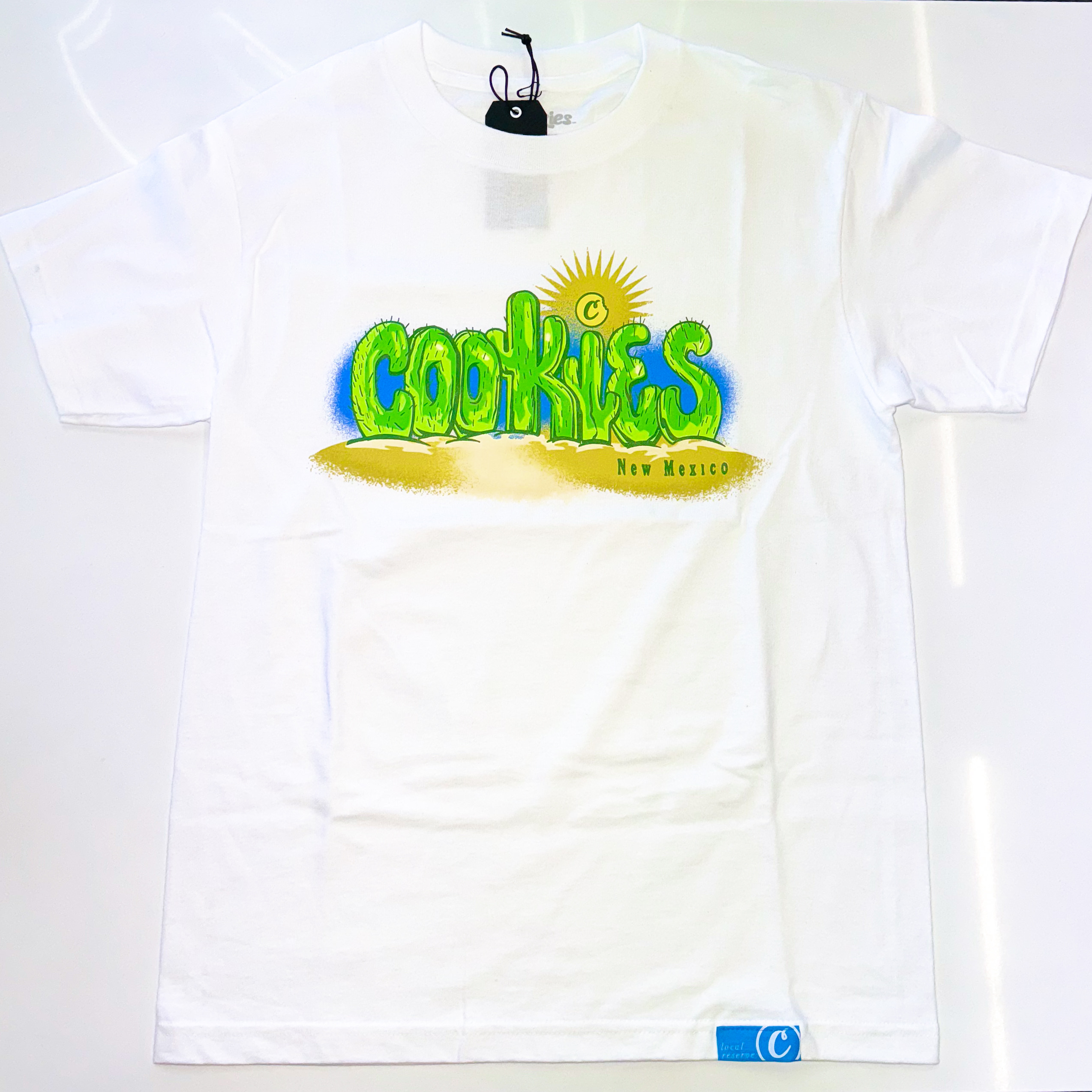 Photograph of product: Cookies Local | Cactus White T-Shirt | 4X-Large
