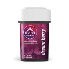 Photograph of product: Wana Optimals Chew Dream Berry 4:2:1:1 10mg 10pk
