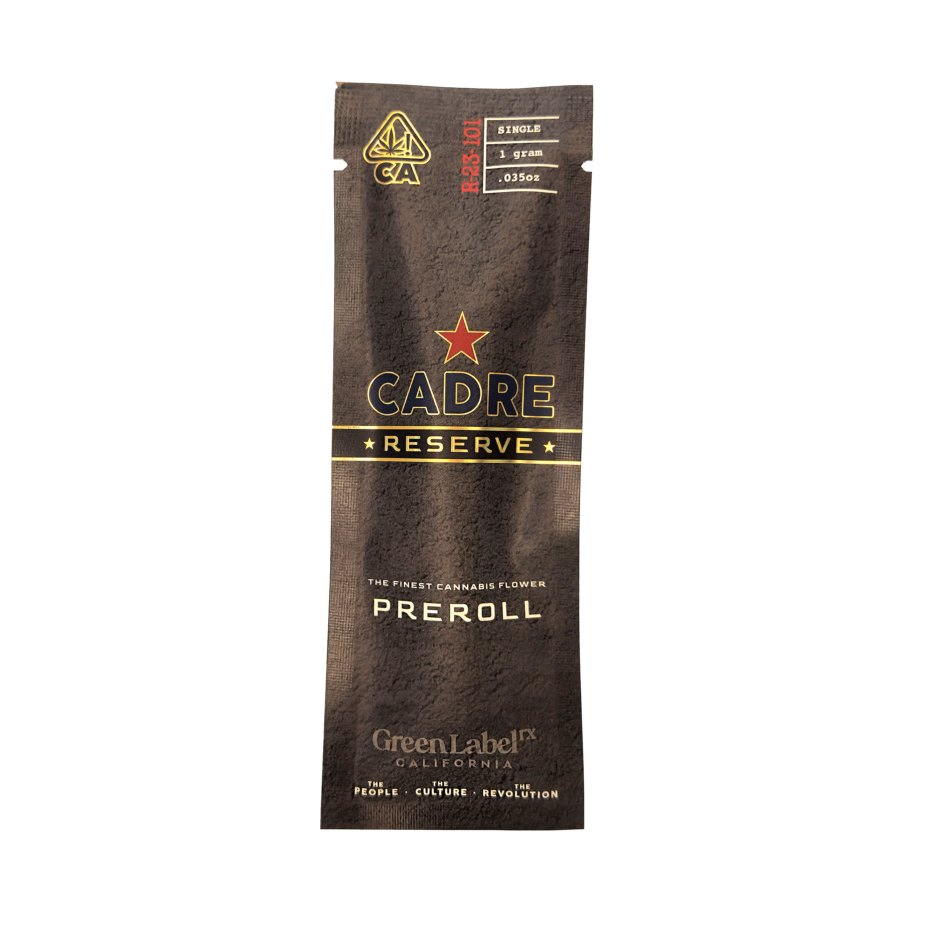 Photograph of product: CADRE : Black Joy Reserve : 1G Preroll