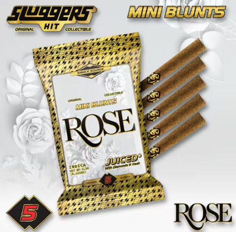 Photograph of product: Sluggers | Rose Infused Blunts   3.5 G   5 Pack