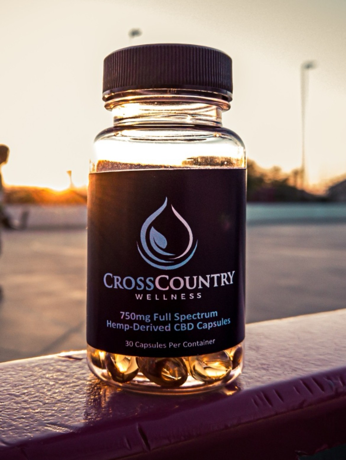 Photograph of product: Cross Country Wellness Full Spectrum Capsules 750mg