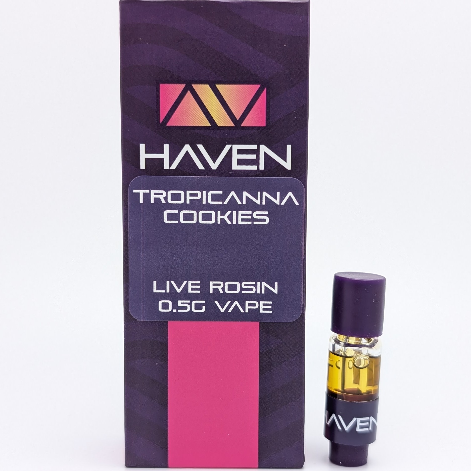 Photograph of product: Tropicanna Cookies .5g Live Rosin Cart