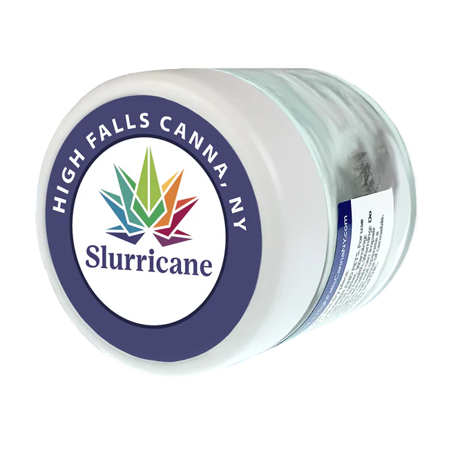 Photograph of product: High Falls Canna | Slurricane flower, jar 3.5g