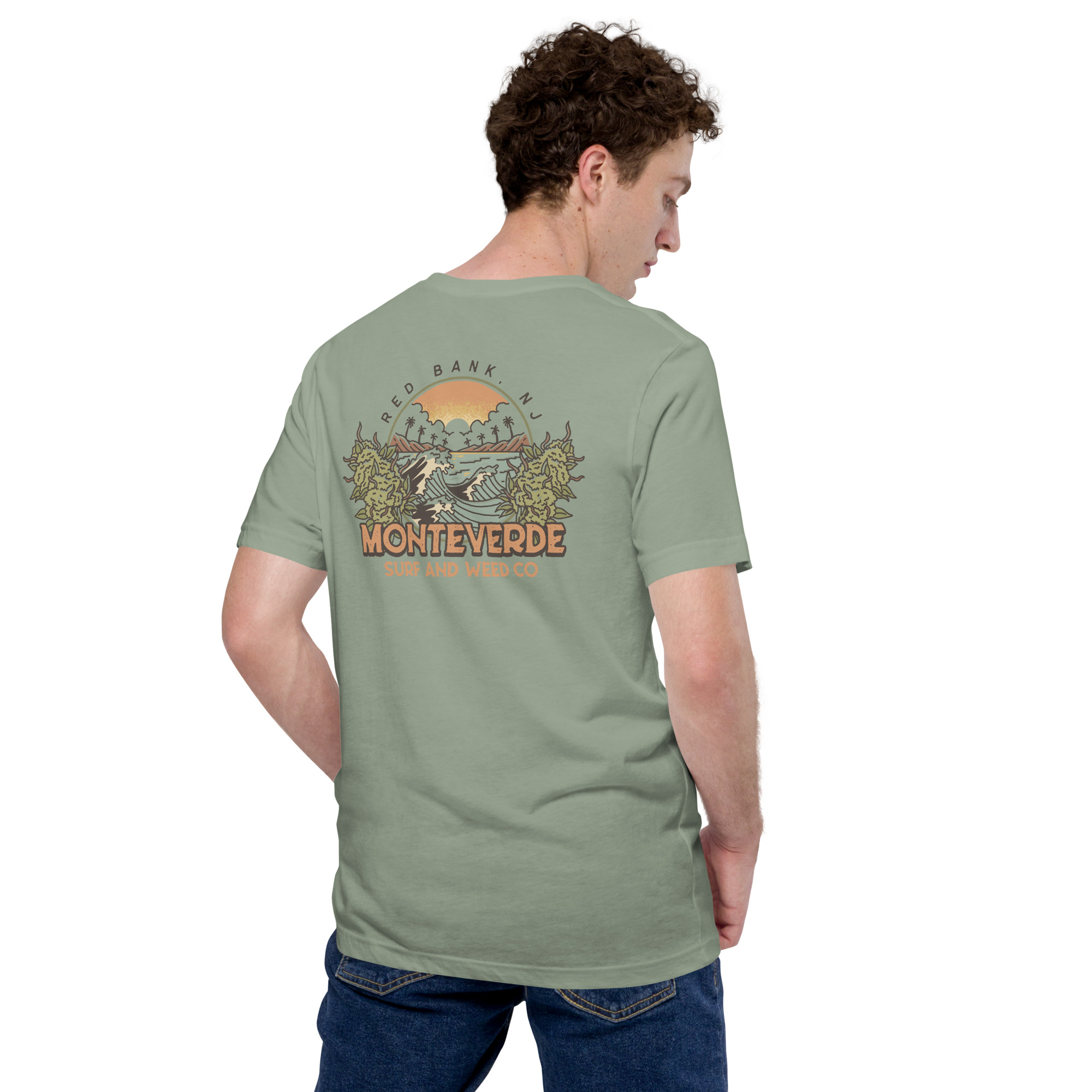 Photograph of product: Monteverde Surf & Oui'd Co Sage Tee $25