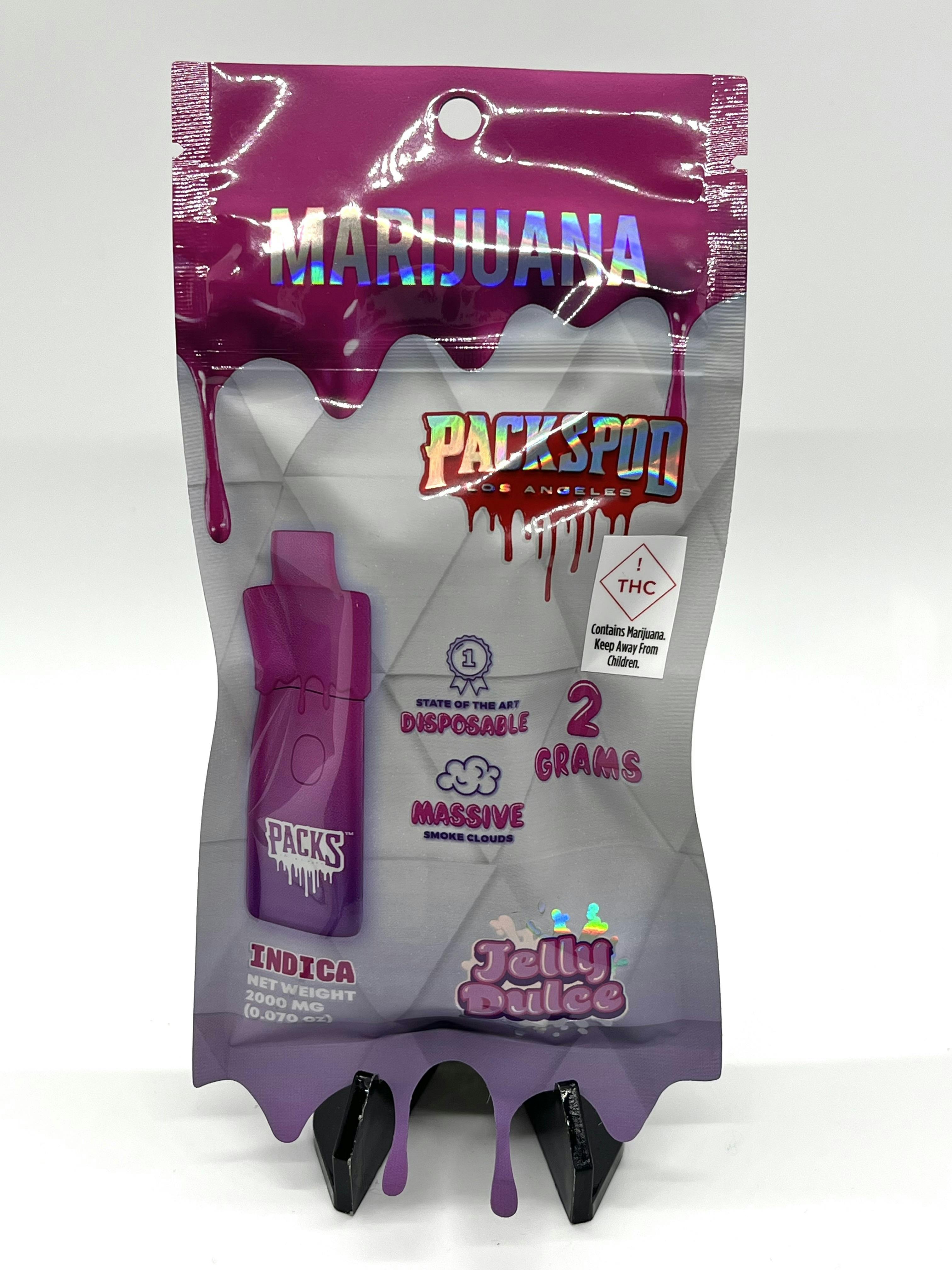 Photograph of product: PacksPod Los Angeles | 2 Gram Disposable | Jelly Dulce