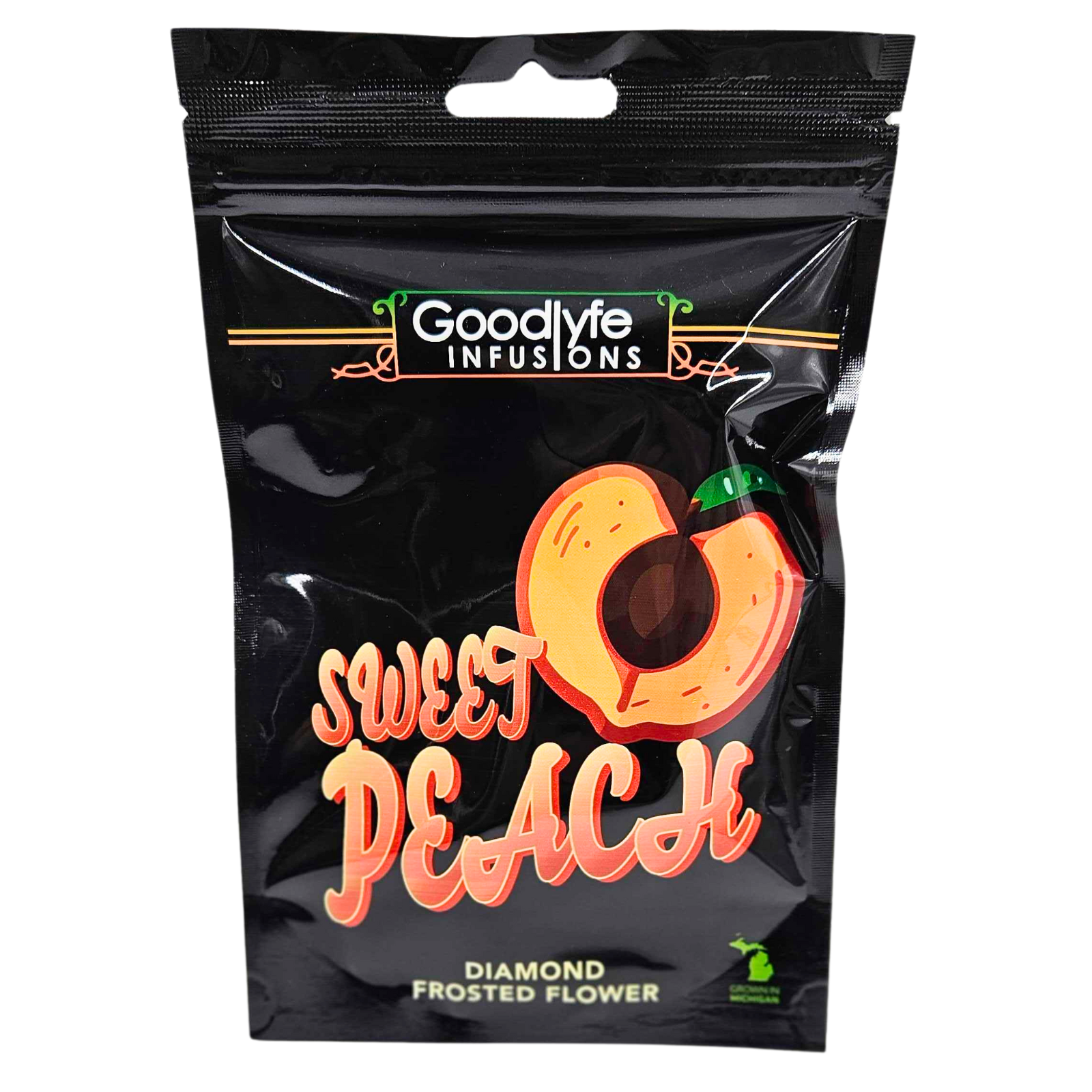 Photograph of product: GOOD LYFE | ICC | Diamond Frosted Flower | Sweet Peach