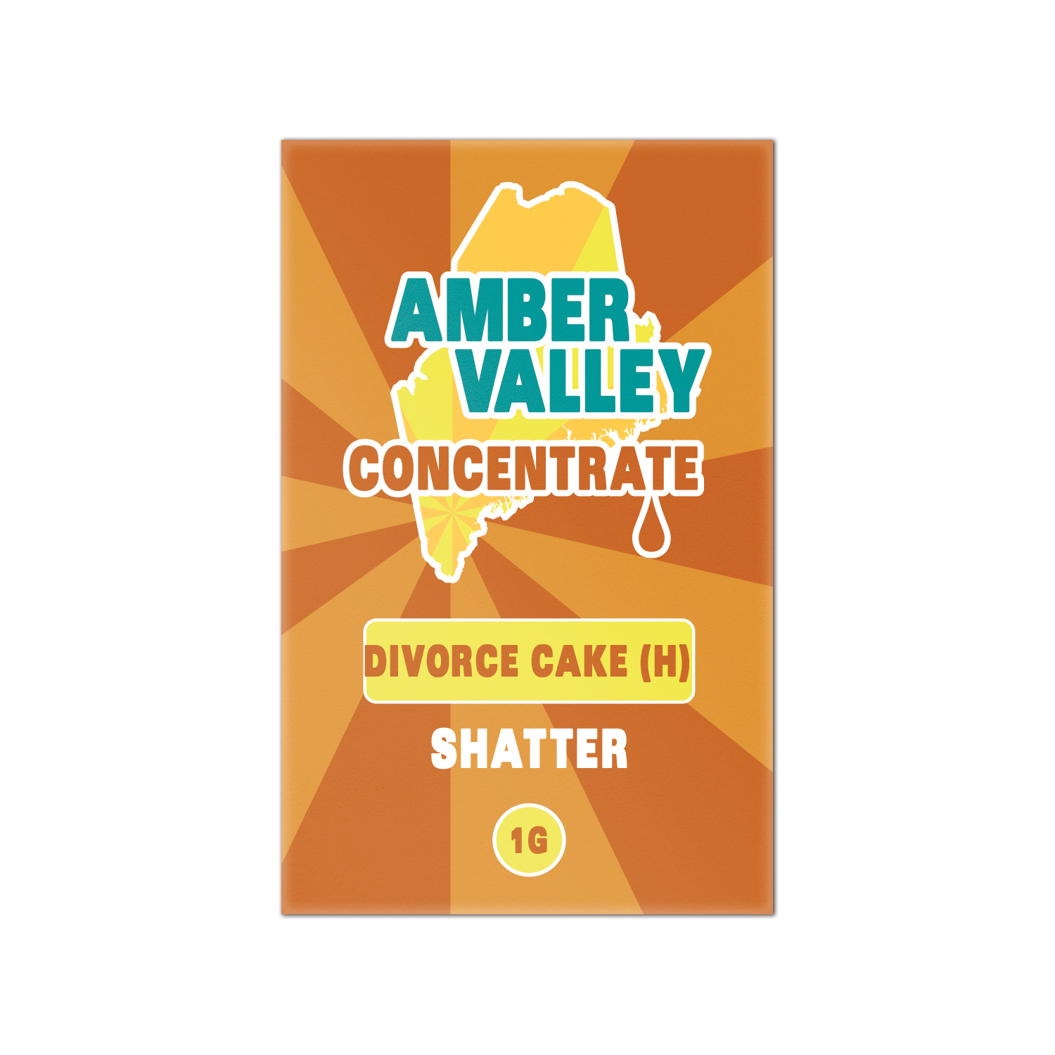 Photograph of product: Amber Valley - Divorce Cake (Shatter) (H)